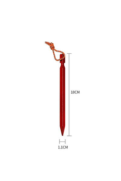 Choice 10 Pcs/lot 18cm Aluminum Alloy Tent Stakes Heavy Duty Travel Outdoor Camping Accessories Tarp...