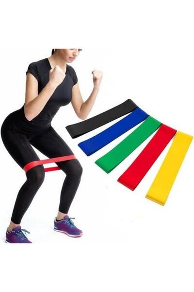 RAMDET 5-Stage Squat Band Muscle Stretching Hip Exercise Resistance Rubber Pl...