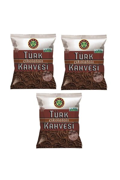 Kahve Dünyası Kahve Dünyası Çikolatalı Türk Kahvesi 3 Adet 100gr