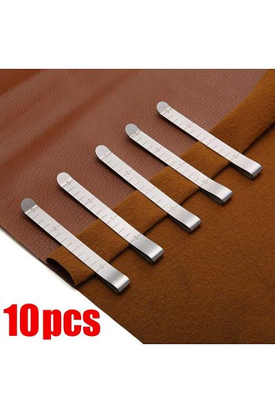 Choice Slivery 10pcs 10pcs Sewing Hemming Clips Stainless Steel Hemming Clips Metal Crimping Clip Fabric Me