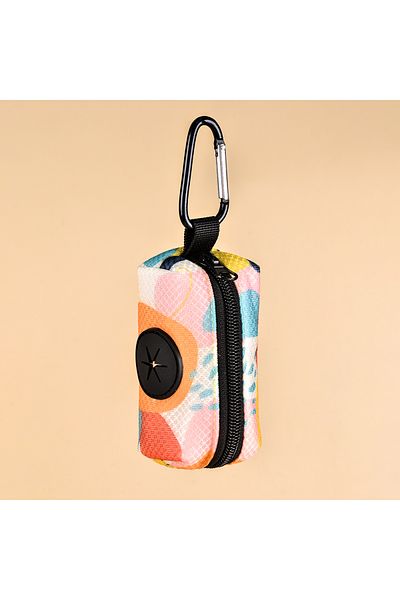 Choice L SHITOU Abstract Designer Print Cute Design Pet Poop Bag Holder Dispenser Without Poop Bag And Leas