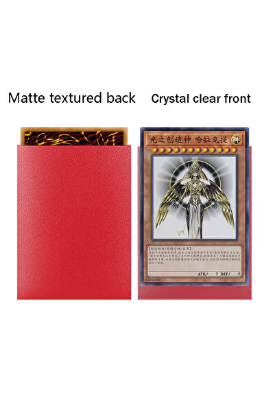 Choice غلاف بطاقة YGO أحمر، عبوة من 100 قطعة، 62 × 89 مم، أكمام بطاقات ياباني...