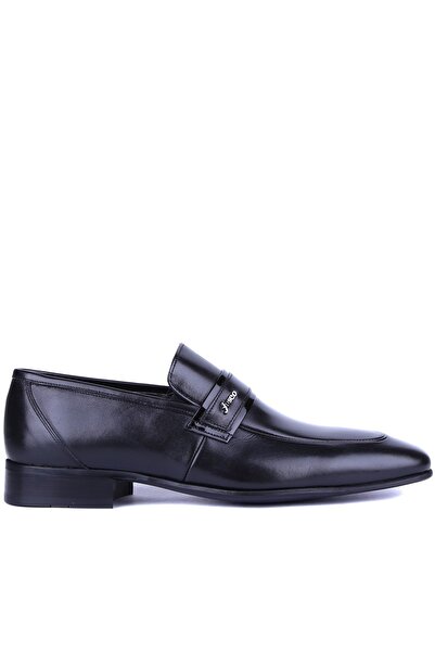 Fosco Men's Classic Shoes 9006 - Black Genuine Leather, Model 6950