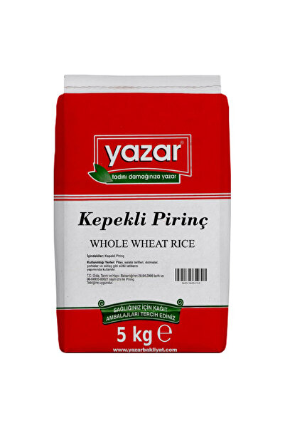 YAZAR Kepekli Pirinç (ORGANIK-YERLİ) 5 Kg