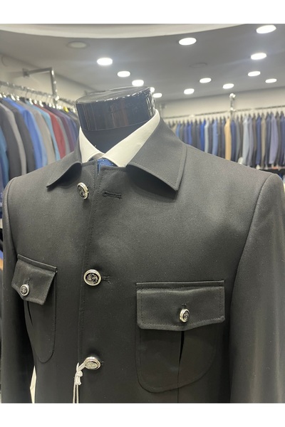 MASSARO Darkesim takım elbıse Kravat hediye