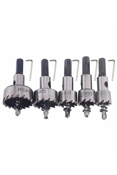 atooltour Hole Saw Drill Bit A Hole Saw Cutter Drill Bit Set Holesaw Core Hss Wood Soft Metal Sheet Plastic Pv