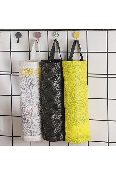 Choice 3pcs 3pcs Hanging Storage Dispensers Breathable Washable Hanging Mesh Garbage Bag Organizer For Kitc