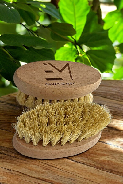 EM AMANOS BEAUTY %100 Vegan Tampiko Otu Tırnak Fırçası Doğal Temizlik Sağlıklı Tırnak Görünümü Kuru Fırçalama Ritüeli