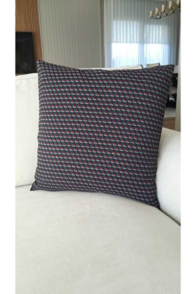 Karma Home Двосторонній червоно-синій чохол для подушки з візерунком Scarlet ...