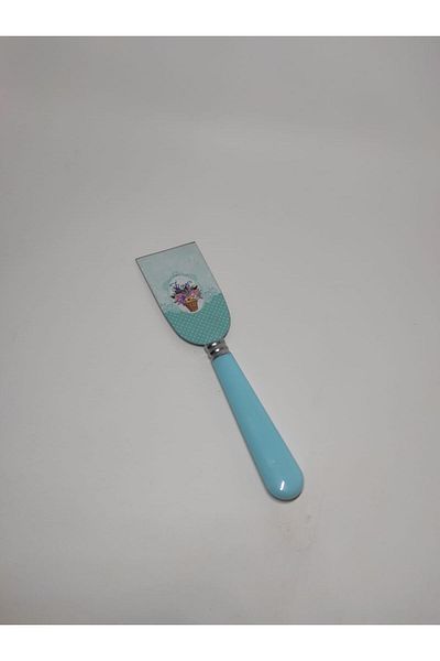 RAMDET Decorative Flower Printed Mini Cake Spatula 21 Cm Mini Cake Pie Spatula Small Spatula