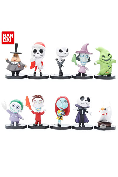 Choice مجموعة من 10 قطع من شخصيات أنمي كابوس سالي وجاك سكيلينغتون لعيد الميلا...