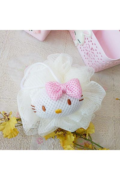 Choice Bathing Ball -white Sanrio Kawaii Hello Kitty Bath Flower My Melody Shower Ball Large Girl Bathing