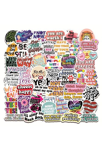 Choice 50pcs 50pcs Inspirational Quote Stickers Vision Board Motivational Sticker For Adults Teens Students
