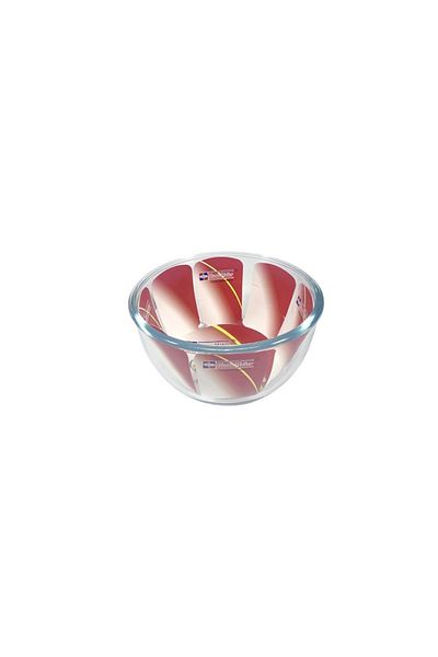 AVCI HOME MAKER Mixing And Baking Glass Bowl, 1 Lt Capacity, 8 Cm Height, 16 Cm Diameter - Clear