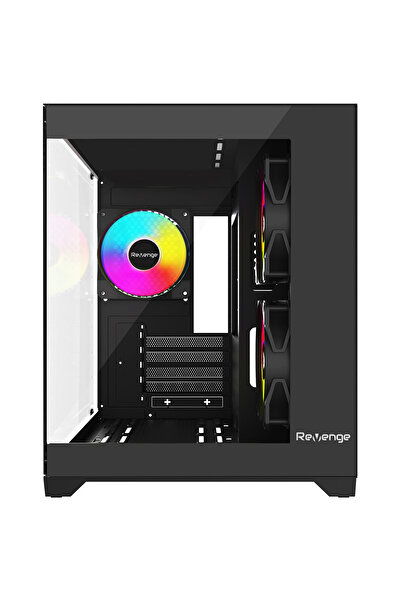Revenge Nova Siyah 3 Rgb Fanlı Temperli Cam Panel M-atx Gaming Oyuncu Bilgisayar Kasası