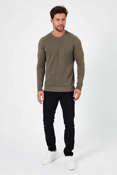 ALEXANDERGARDI Cycling Neck Regular Fit Sweater (E24-Eze-03)