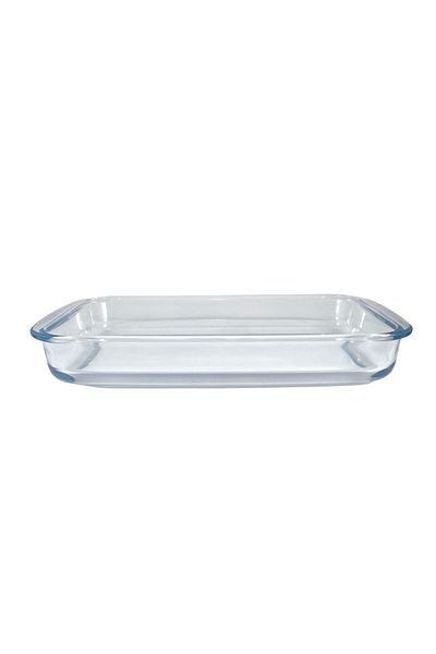 AVCI HOME MAKER Rectangular Glass Baking Dish, 2.9 Lt Capacity, 39.4X23.7 Cm Diameter, 5 Cm Height - Clear
