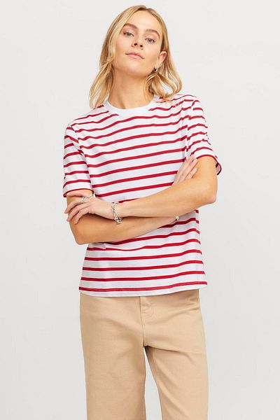 Jack & Jones Tricou cu mânecă scurtă în dungi pentru damă - Anna