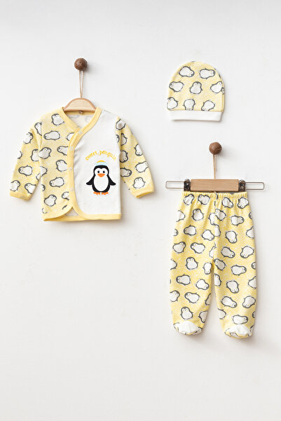 yukobaby bebeğiniz için en doğalı Bebek Penguenli 3'lü Yenidoğan Hastane Çıkı...