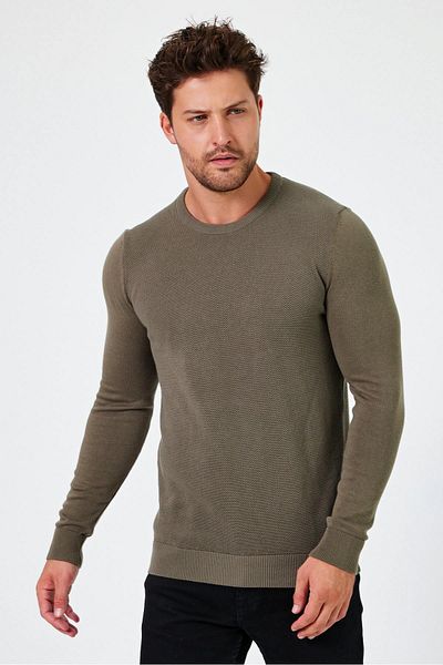 ALEXANDERGARDI Cycling Neck Regular Fit Sweater (E24-Eze-03)