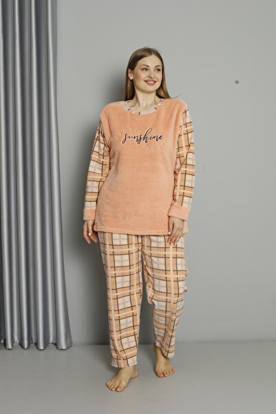 shopshop Copy - Women's Well Soft Plus Size Fleece Plush Pajama Set-20078