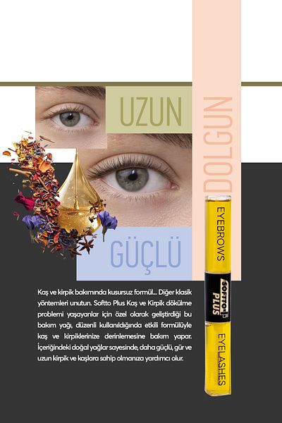 Softto Plus 2 Pack Eyebrow Eyelash Care Oil
