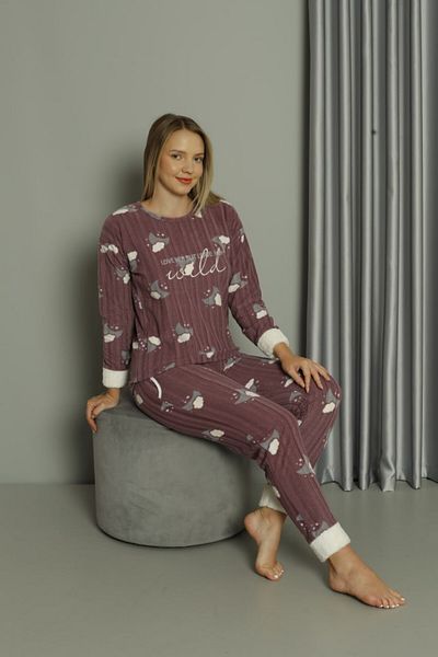 shopshop Women's Well Soft Polar Plush Pajama Set -20214
