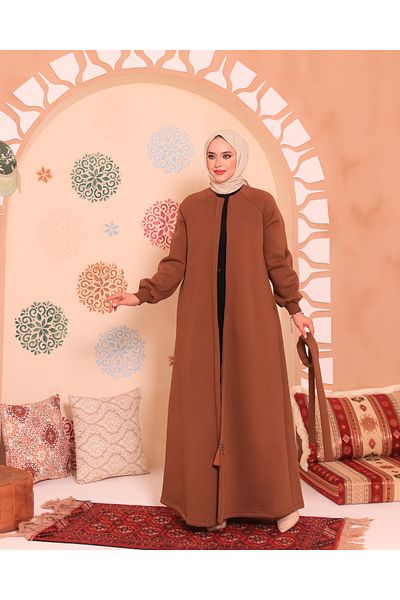 Berel Moda ЗИМНА АБАЯ ТАБА, ПОДПЛАНАТА С 3 ПРЕЖДИ