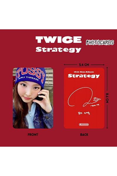 Kpop Dünyasi مجموعة بطاقات الصور TWICE Nayeon ''Strategy''