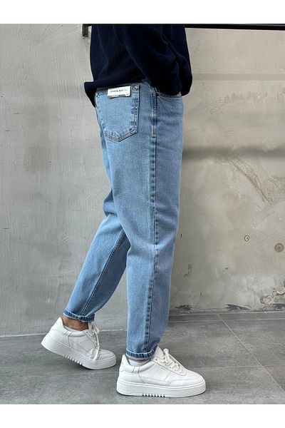 DİFRANSEL Men's Comfortable Fit Boyfriend Pants