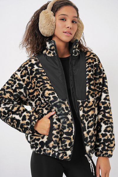 Bigdart 5194 Model Women's Brown Plush Coat