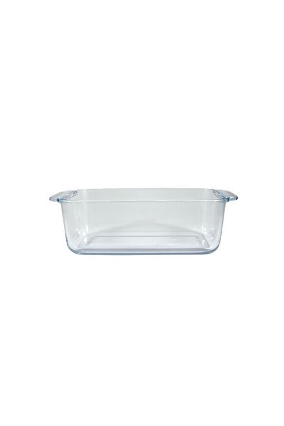 AVCI HOME MAKER Rectangular Glass Loaf And Baking Dish, 1.8 Lt Capacity, 26.4X13 Cm Diameter, 7.7 Cm Height - Clear