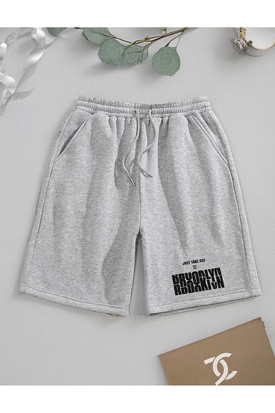 De Carte Brooklyn Just Take Act Printed Sporty Unisex Bermuda Shorts