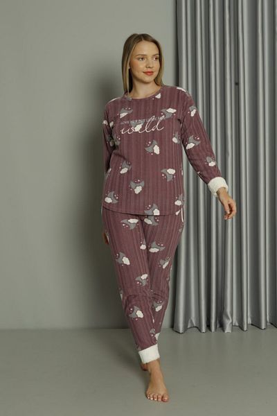 shopshop Women's Well Soft Polar Plush Pajama Set -20214