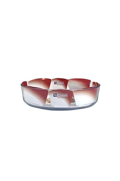 AVCI HOME MAKER Oval Glass Baking Dish, 1.6 Lt Capacity, 26X18 Cm Diameter, 6 Cm Height - Clear