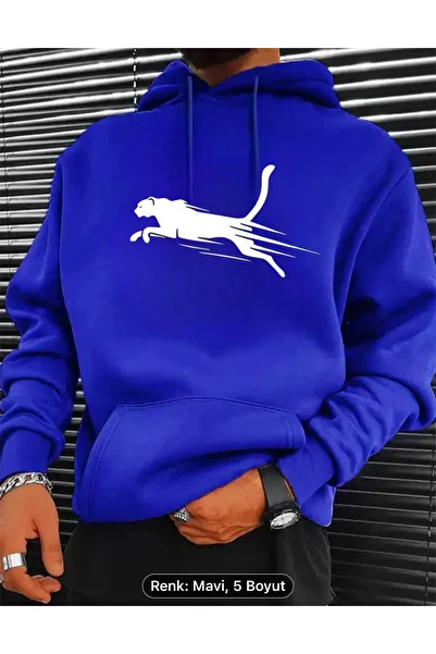 NEW TRENDY COLLECTİON The Originals Kangaroo Combed Cotton Raster Custom Printed Sweatshirt