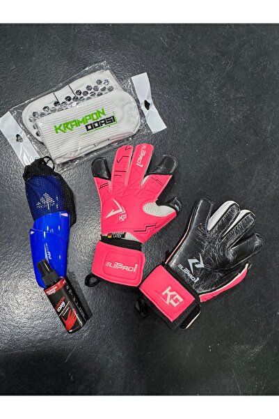 KO Elit Profesyonel Kaleci Eldiven Seti+ Sprey+Çorap+Tekmelik
