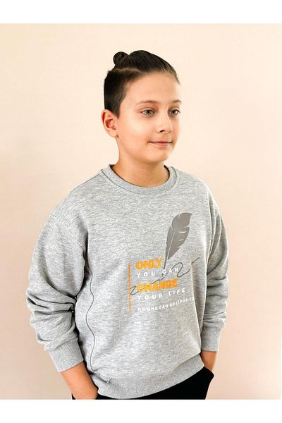MiaBaby Crew Neck Printed Sweat