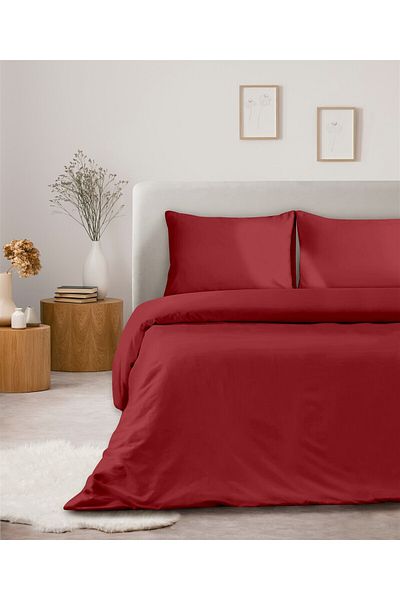 Evim 100% Cotton Akfil Duvet Cover Single 160X220 cm Red