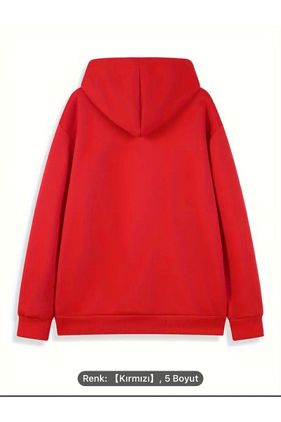 NEW TRENDY COLLECTİON The Originals Kangaroo Combed Cotton Raster Custom Printed Sweatshirt