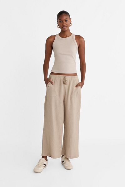 Stradivarius Draped Culotte Pants