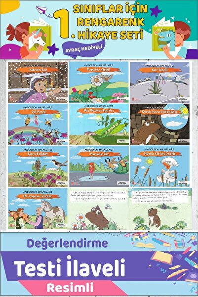 Ata Yayıncılık 1.Sınıf Okumayı Sevdiren 10 lu Hikaye Seti 8 (16 sayfa)
