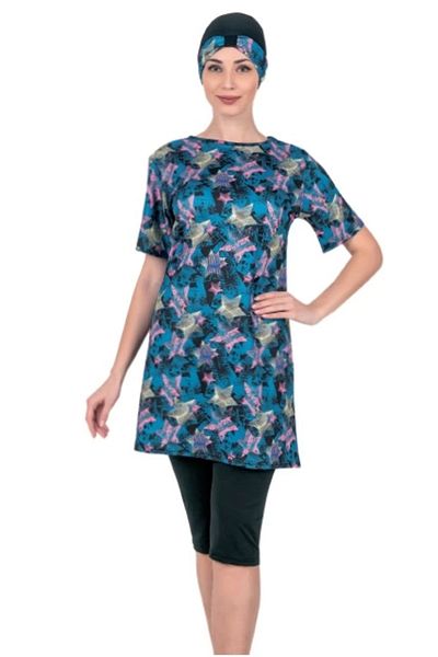 Fantasy Rana 3367 Women's Short Sleeve Tights Swimsuit