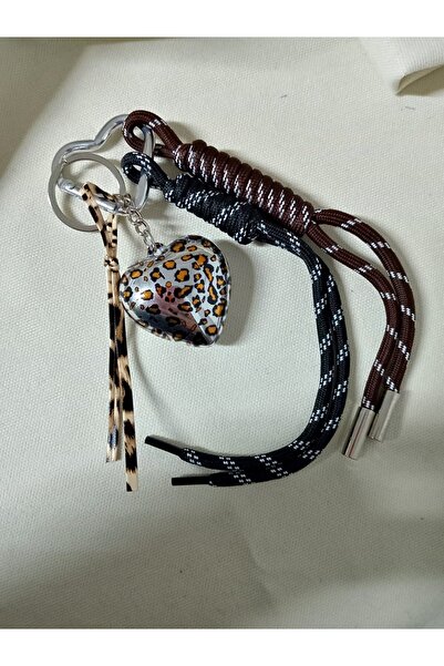 mos&more Leopar Çanta Süsü Aksesuarı Anahtarlık