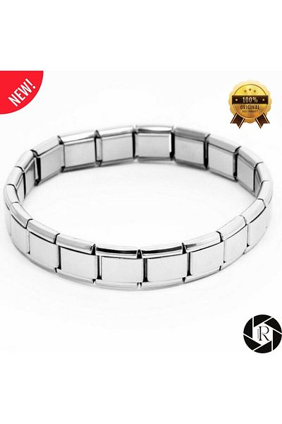 REVOPRO Italian Charm Steel Bracelet