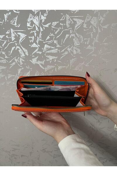 DEV 3 ADAM Women's Orange Large Size Wallet