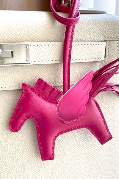 mos&more Fuchsia Bag Ornament Accessory Keychain