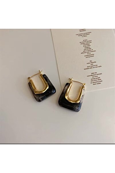 Vivaverse أقراط أكريليك عتيقة بتصميم أنيق