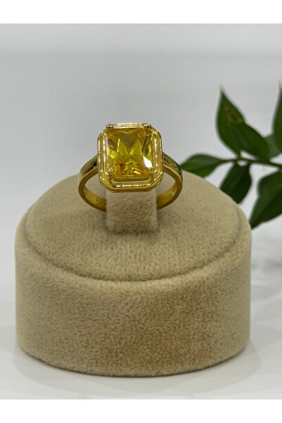 DURAN TAKI TASARIM Sitrin Doğal Taşlı Gümüş Yüzük