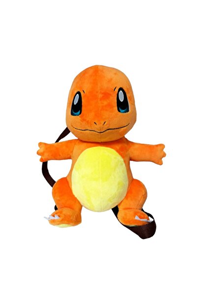 Pokemon Lisanslı Backpack Plush Pokemon Charmander Pokemon Peluş Sırt Çantası...